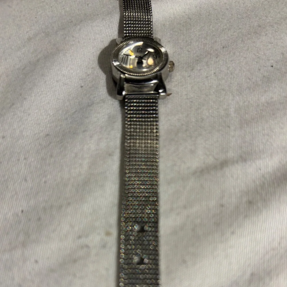 Mondu Japan Movt‎ Ladies Silver Tone Mesh Band Analog Quartz Watch